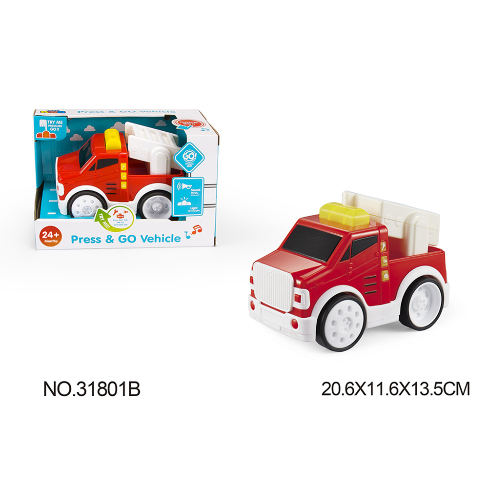 Rollup Kids - Press & Go Utility Vehicles - Red