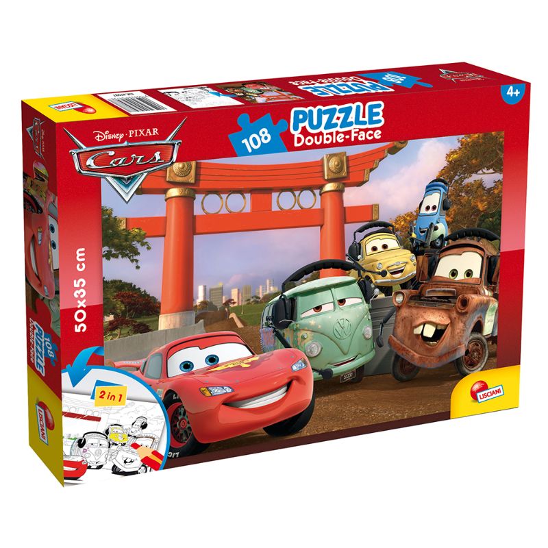 Disney Cars - Double Sided Jigsaw Puzzle Plus - 108Pcs