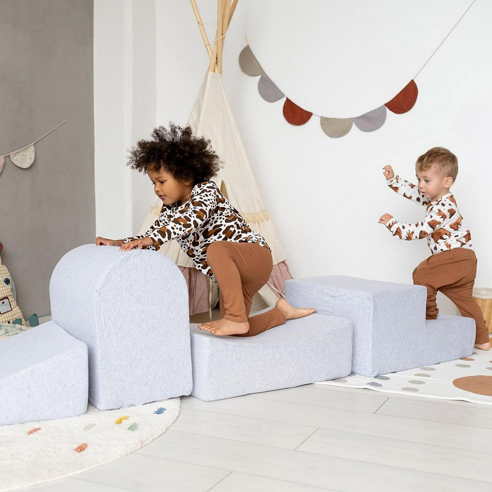 Misioo - Foam Playset with 100 Balls - Light Grey