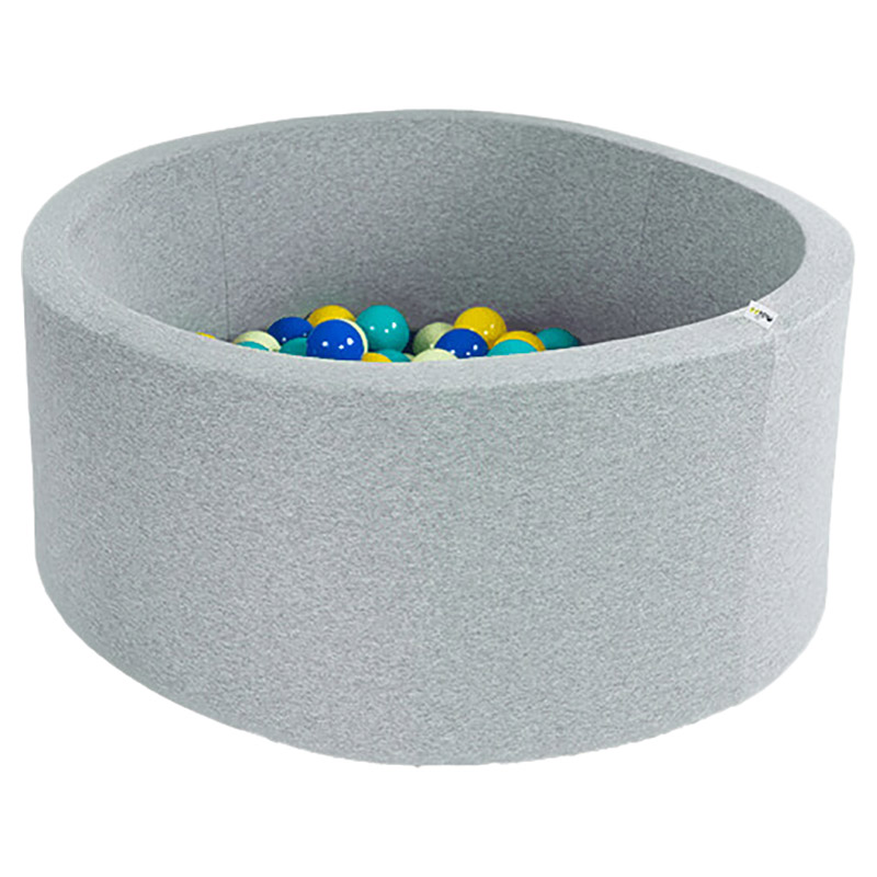 Misioo - Smart Ball Pool Round - 115 x 50 - Light Grey
