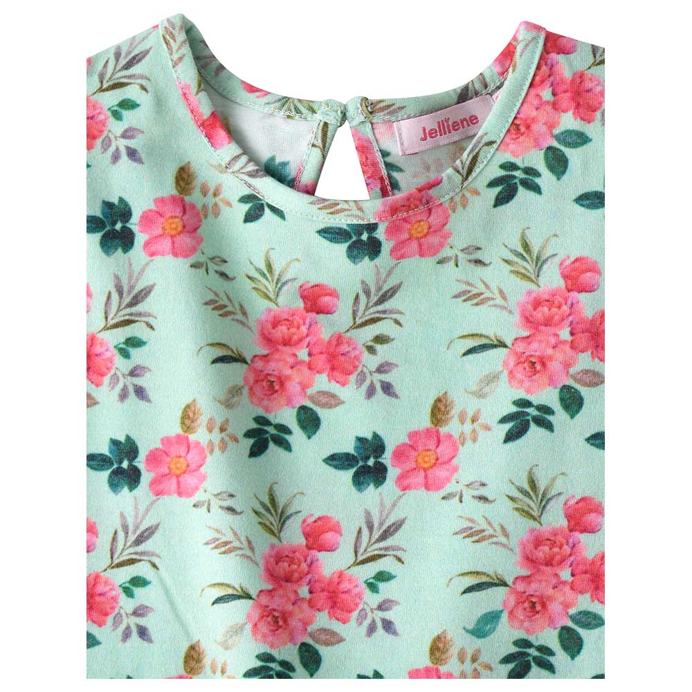 Jelliene Girl's Floral Knit T-Shirt