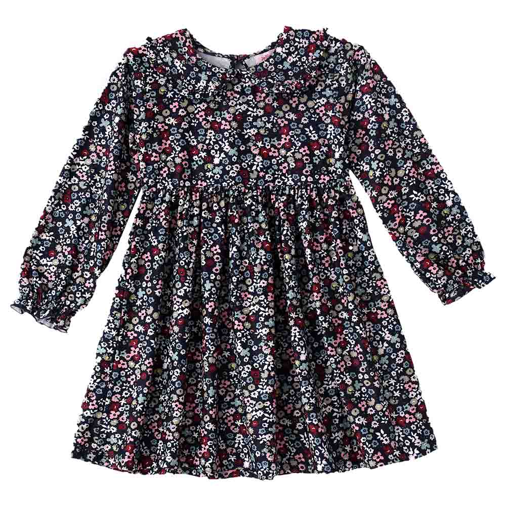 Jelliene Floral All-Over Print Knit Dress