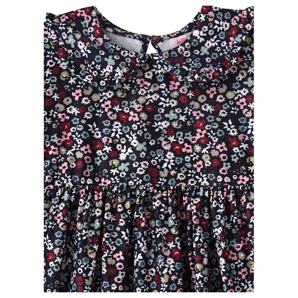 Jelliene Floral All-Over Print Knit Dress