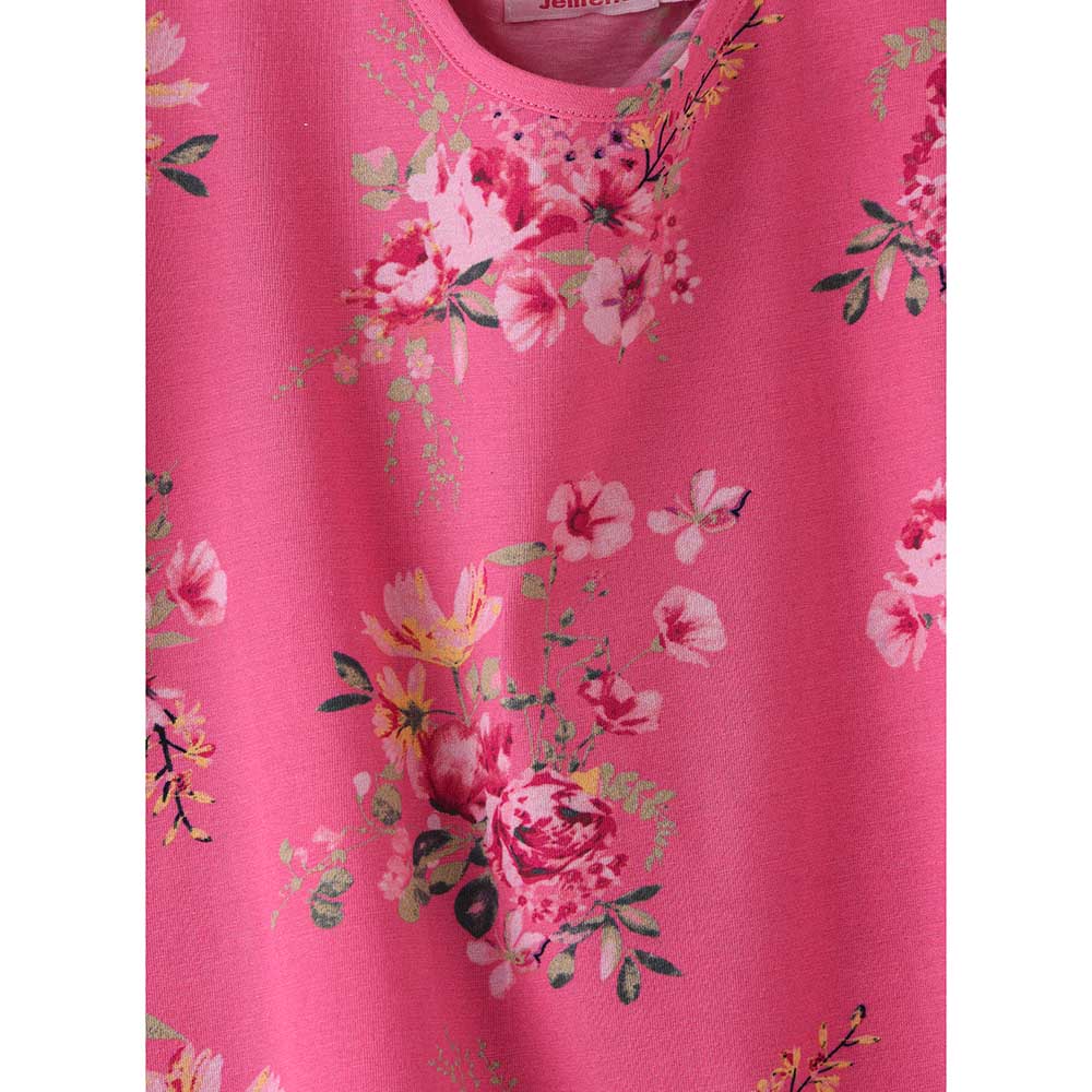 Jelliene Girls Soft & Comfortable Cotton Dress - Pink
