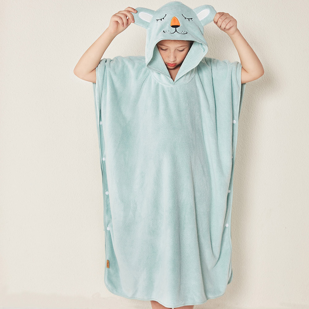 Reefi - Kids Kappa Bathrobe - Green - 9-11Y