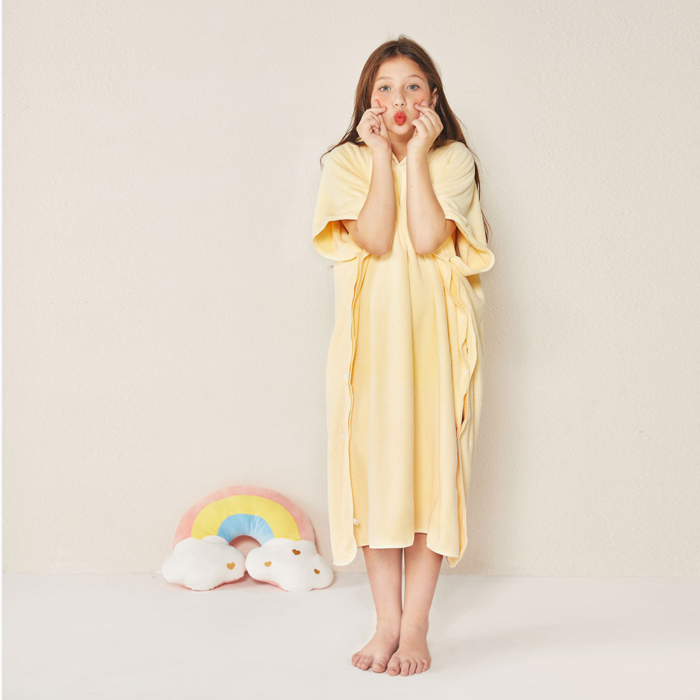 Reefi - Kids Kappa Bathrobe - Yellow - 9-11Y