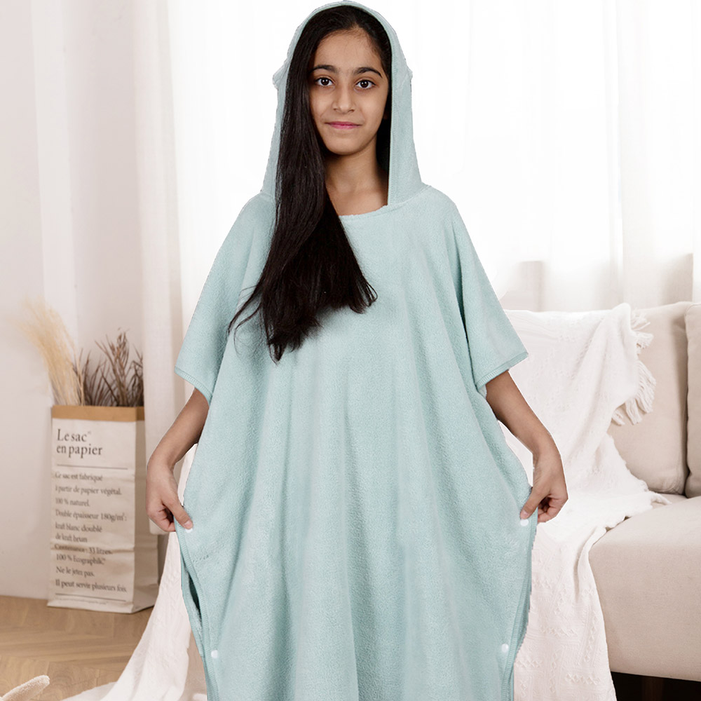Reefi - Kappa Bathrobe Without Drawing - Green - 9-11Y