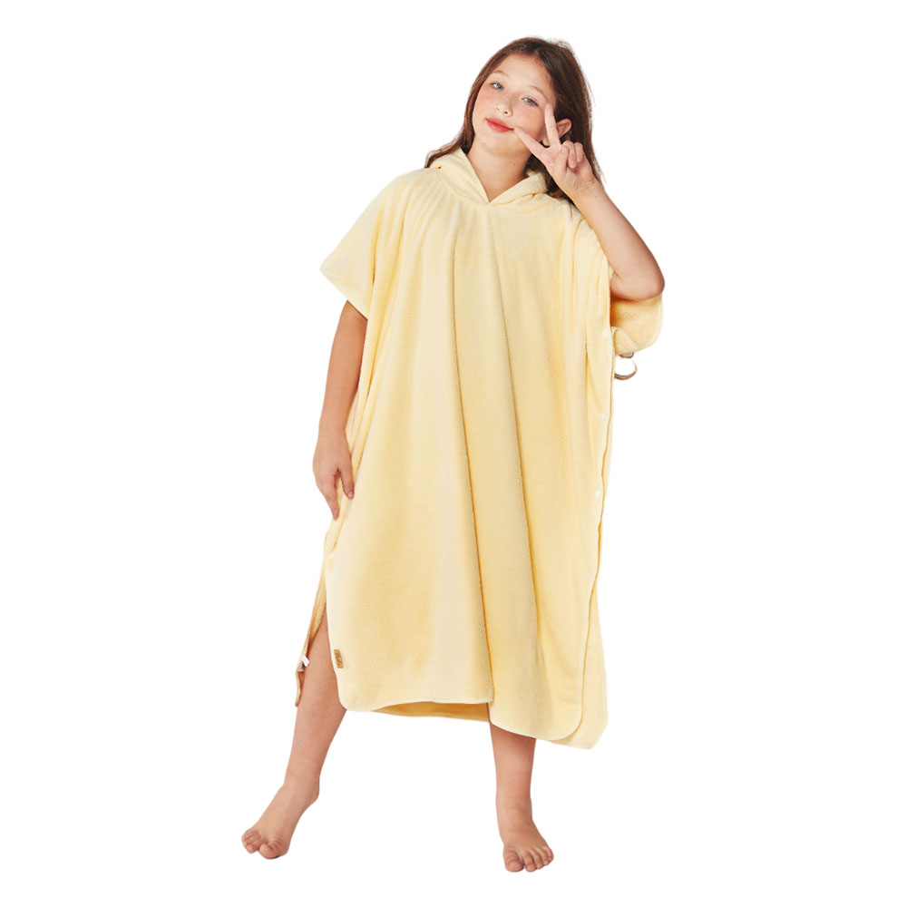 Reefi - Kappa Bathrobe Side Stitched Without Drawing - Yellow - 9-11Y