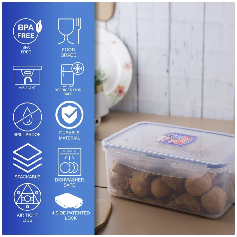 LocknLock - Rectangular Food Container - 1.4L - Clear