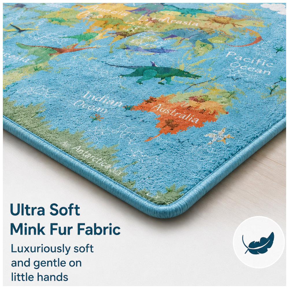 Factory Price - World Map Kid's Room Playmat/Rug