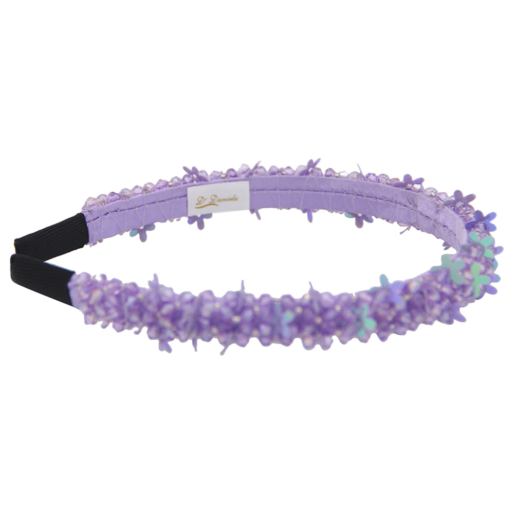 D' Daniela Girls Anna Butterfly Headband - Violet