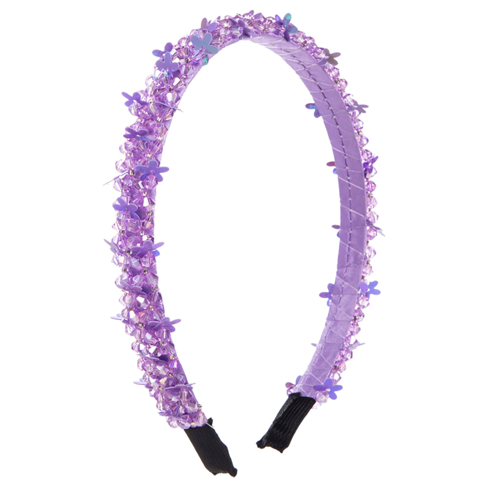 D' Daniela Girls Anna Butterfly Headband - Violet