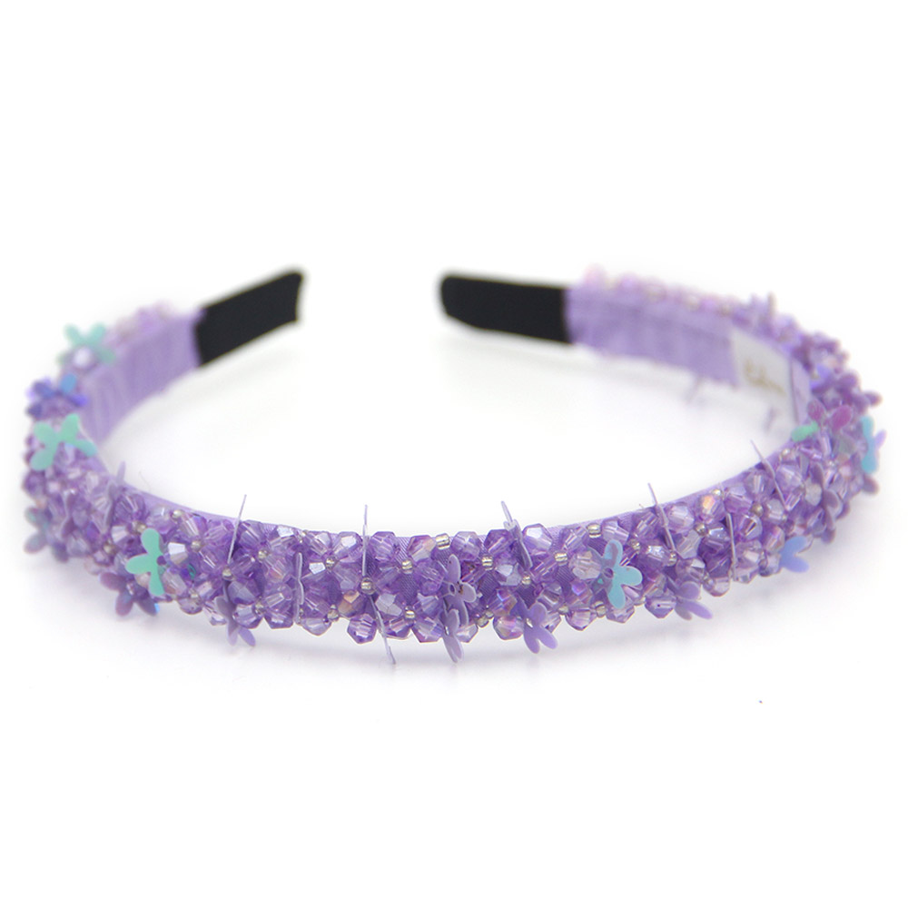 D' Daniela Girls Anna Butterfly Headband - Violet