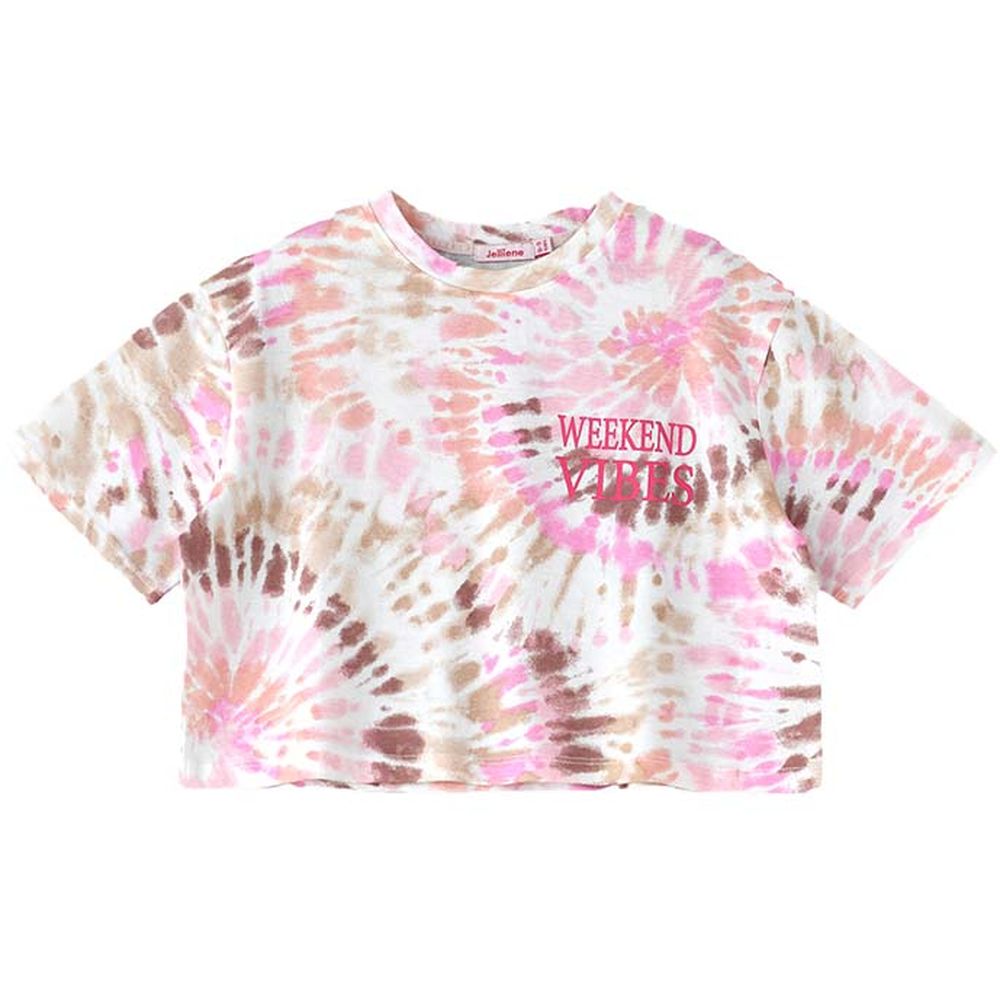 Jelliene Girl's Over Dye Knit Crop Top