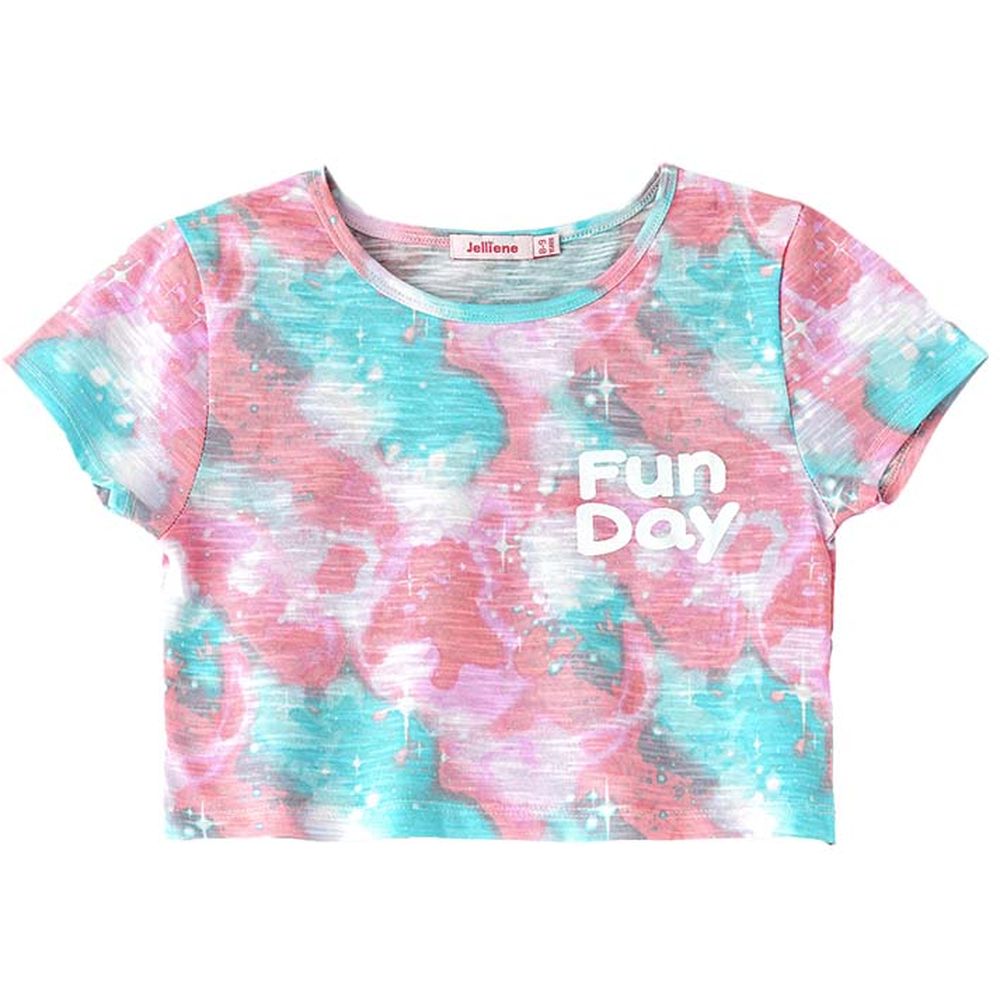 Jelliene Girl's Tie-Dye Printed T-Shirt