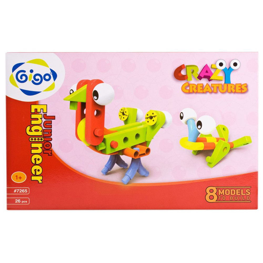 Gigo - Junior Engineer Crazy Creatures Set of 26