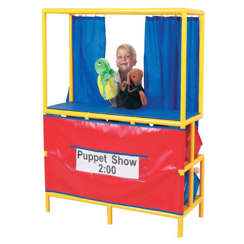 Gigo - Puppet Stage with Cubbies In Back