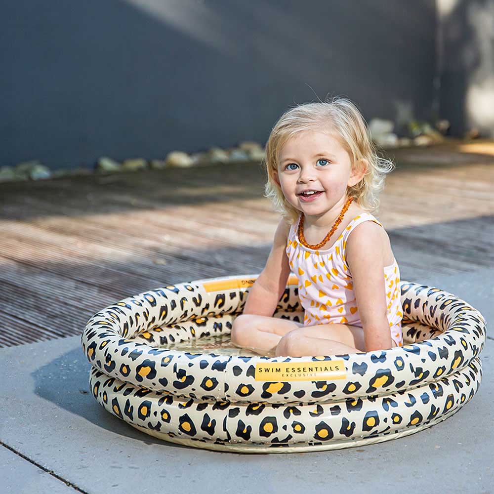 Swim Essentials - Leopard Printed Baby Pool - Beige