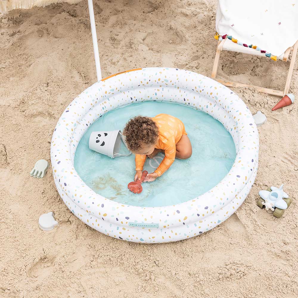 Swim Essentials - Terrazzo Printed Children's Pool - 100cm - Pastel