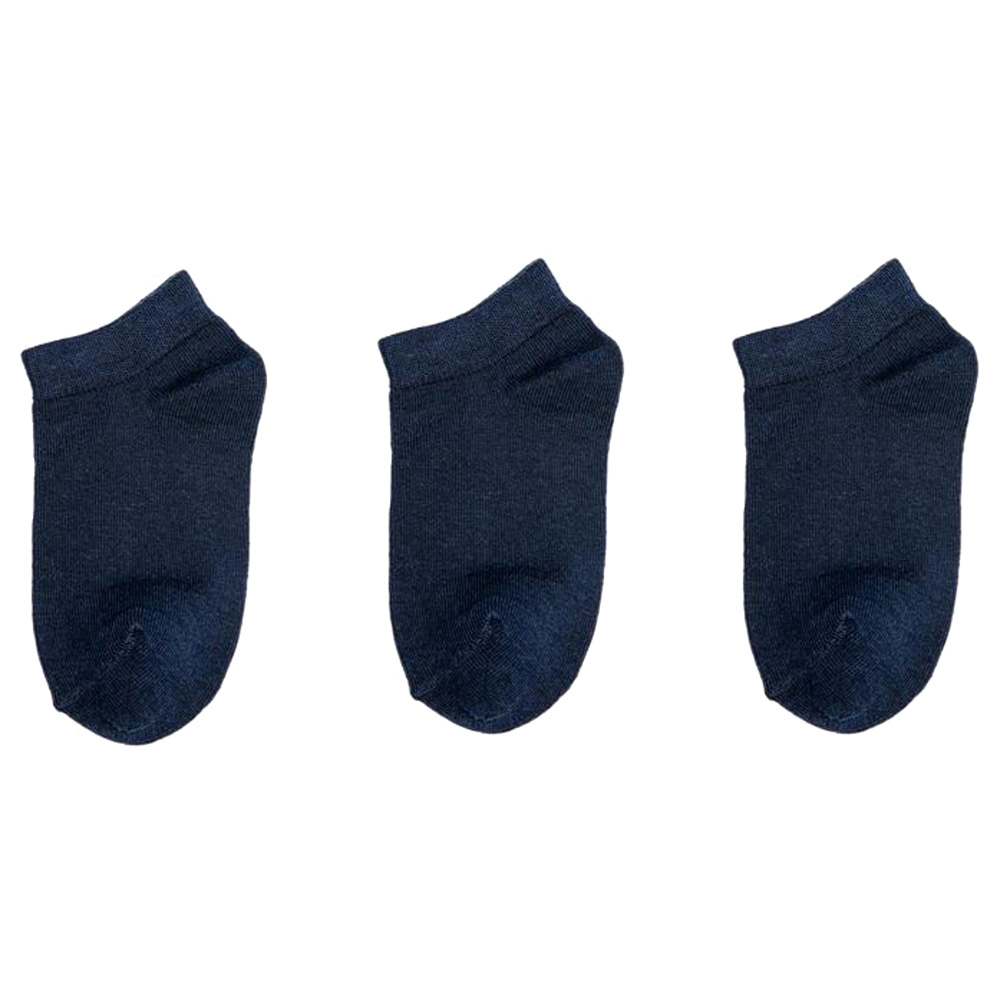 Genius Kids Trainer Socks - Navy - 3 Pcs