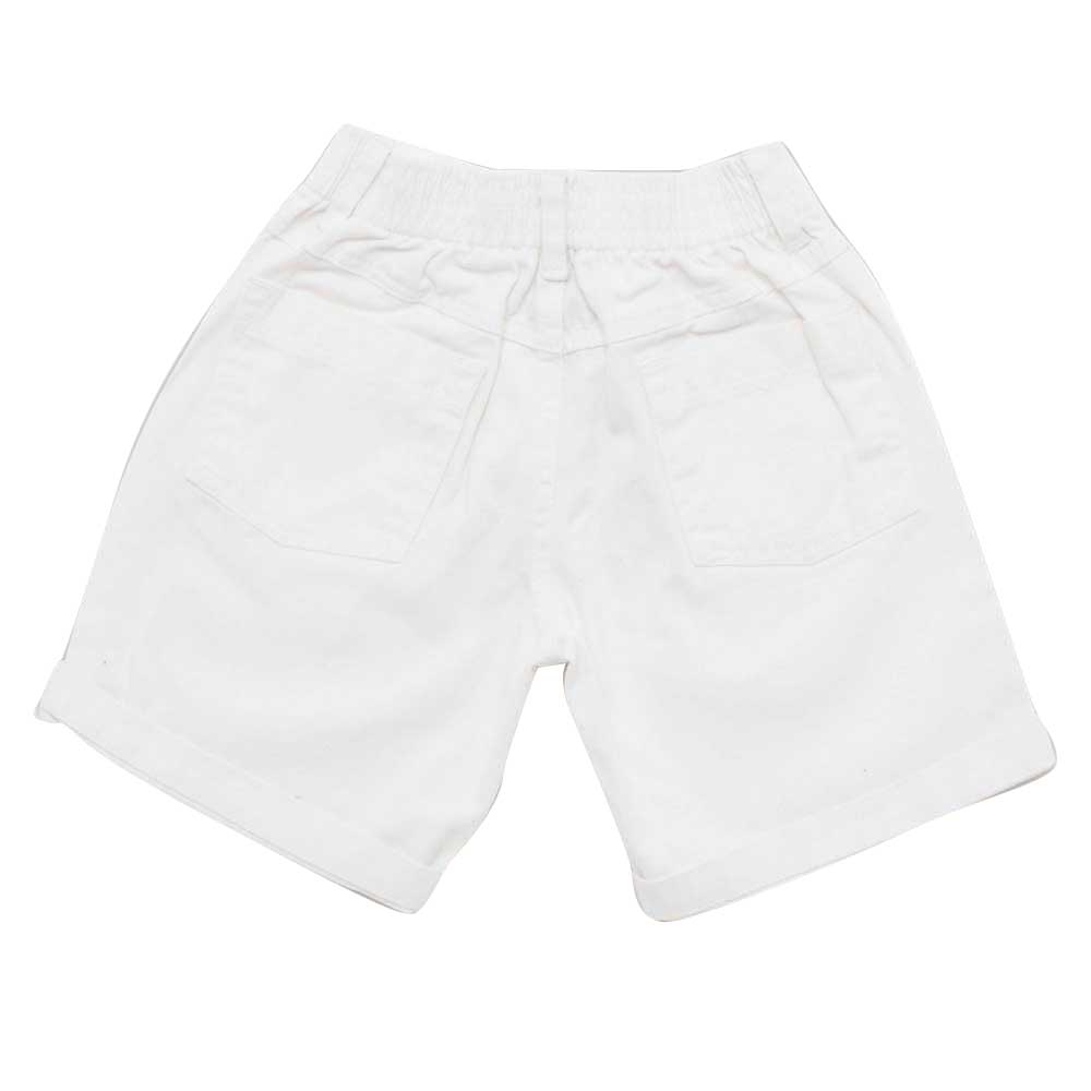 Little Kangaroos Boy Denim Shorts - White