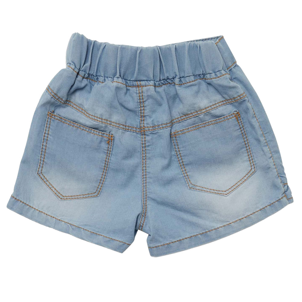 Little Kangaroos Baby Girl Fully Elasticated Denim Skort - Light Blue
