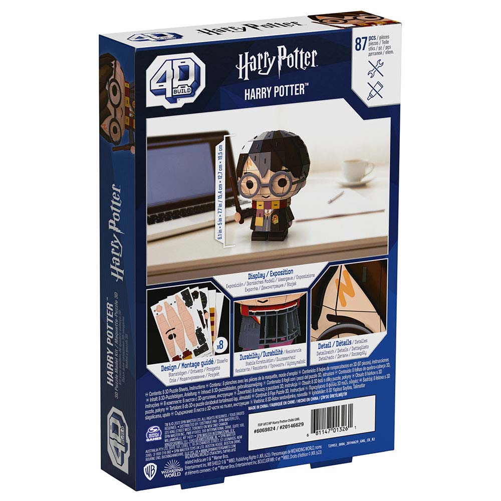 Spin Master - 4D Build Harry Potter Character 3D Puzzle Model Kit - 87pcs