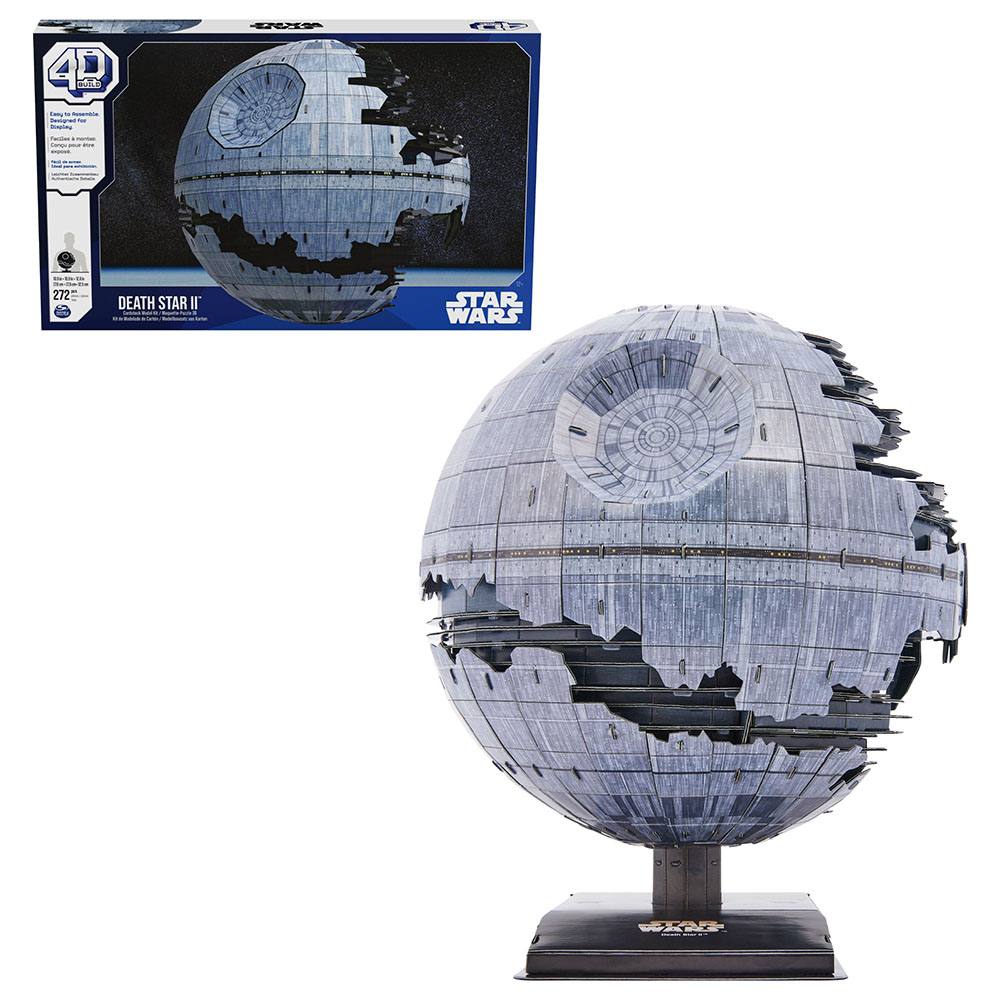 Spin Master - 4D Build Star Wars Death Star II Cardstock Model Kit - 272pcs