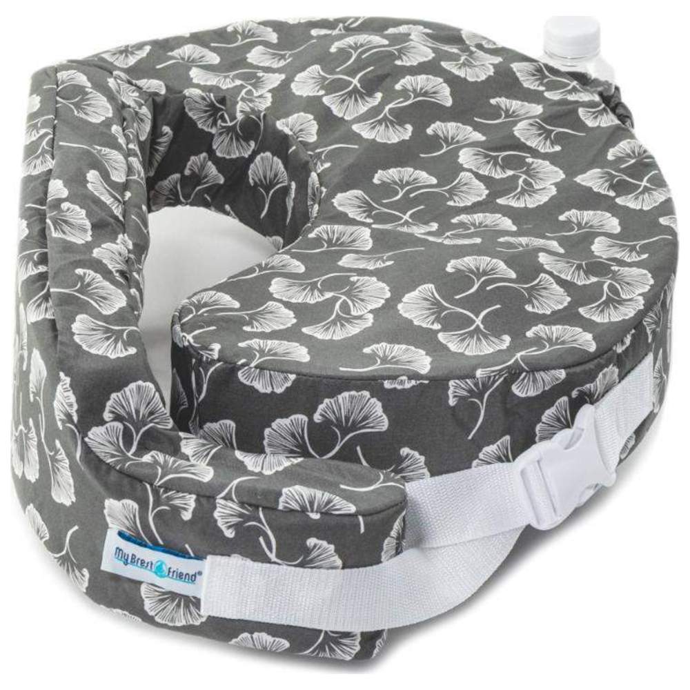 My Brest Friend - Original Nursing Pillow - Flowing Fans Gray