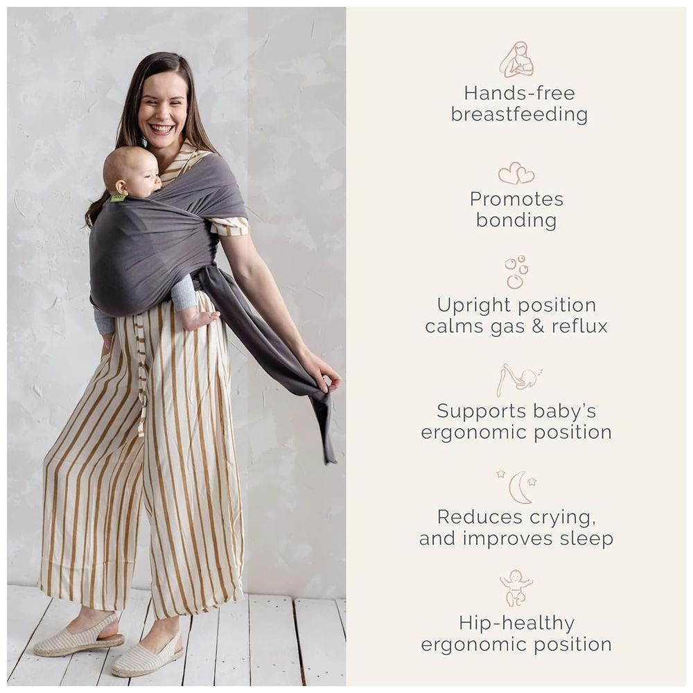 Boba - Serenity Organic Wrap - Dark Grey