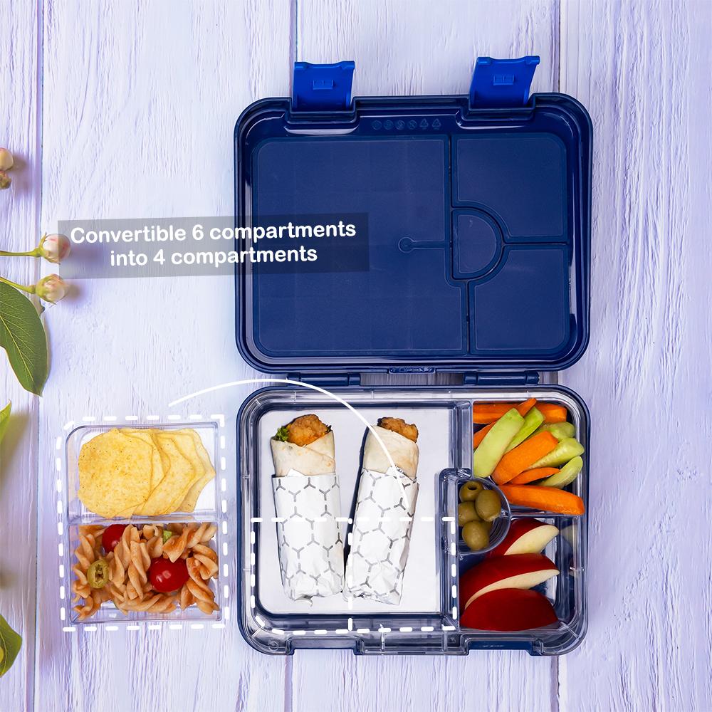 Eazy Kids - Bento Lunch Box with Sandwich Cutter Set - Eat Sleep Game