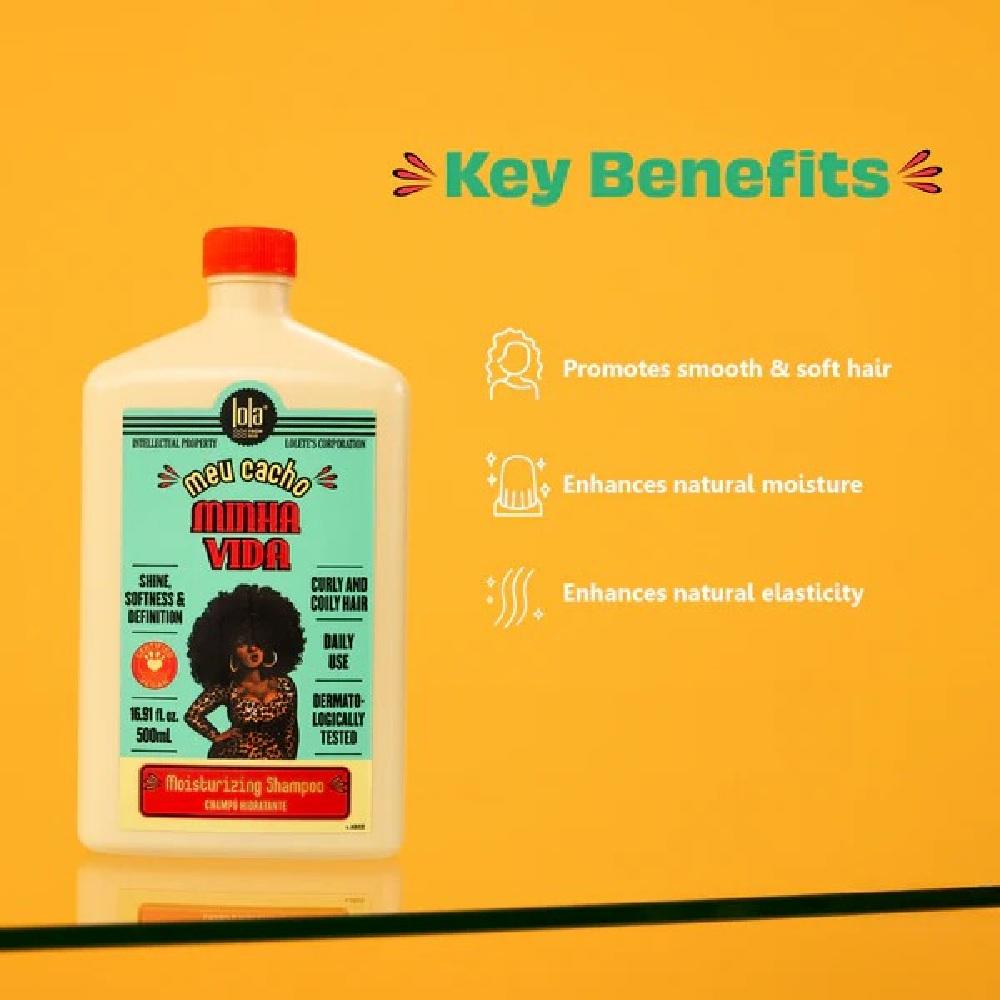 Lola From Rio - Meu Cacho Minha Vida Hair Moisturising Shampoo For Curly Hair - 500ml