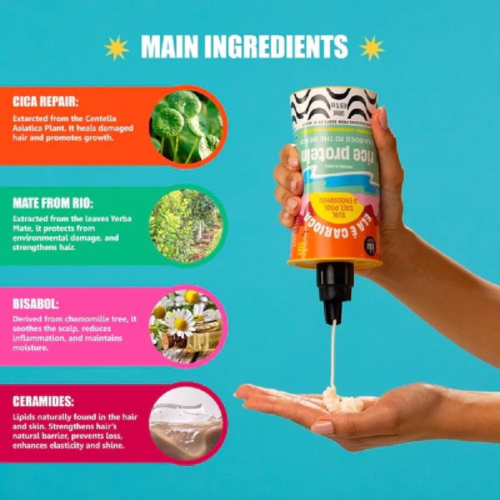 Lola From Rio - Ela E Carioca Rice Protein Damage Control For All Hair Types - 500g