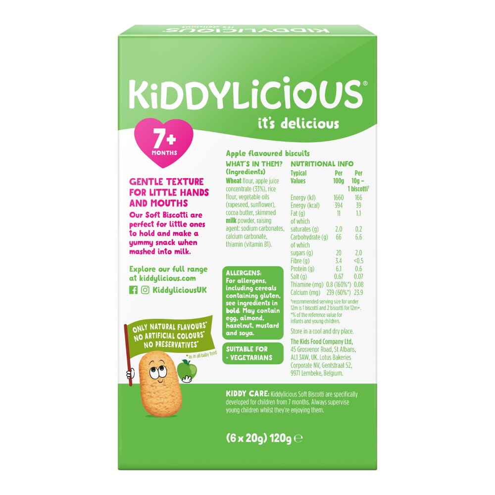 Kiddylicious - Apple Soft Biscotti