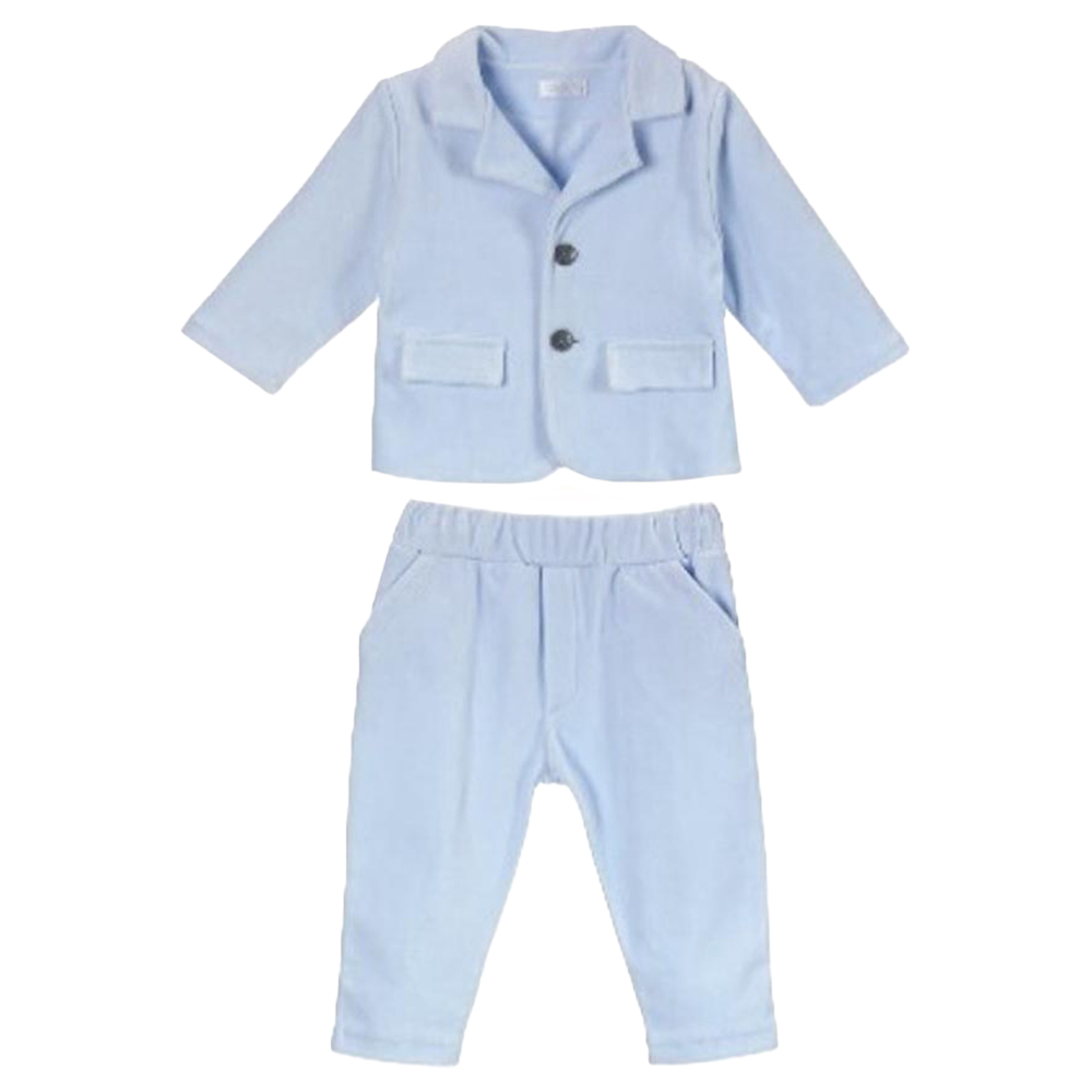 Sofija Henry Royal Jacket and Trouser Set - Blue - 2 Pcs