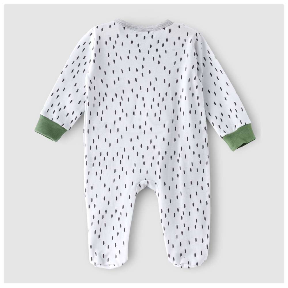 Boo Boo Sleepsuit & Hat - Mint/Grey - 2 Pcs