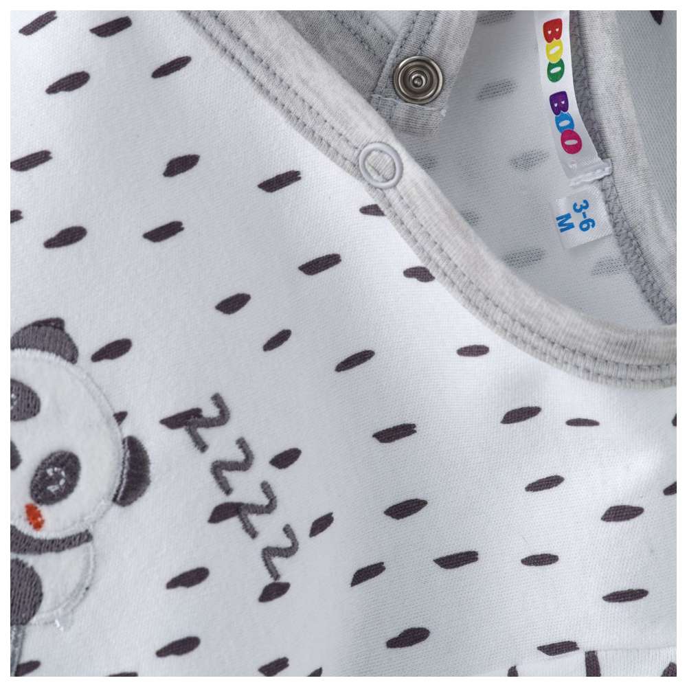 Boo Boo Sleepsuit & Hat - Mint/Grey - 2 Pcs
