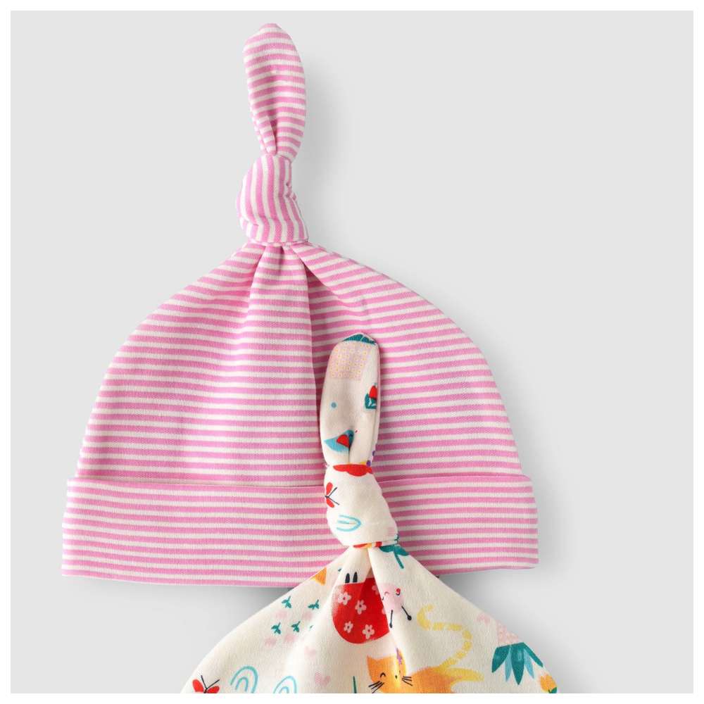 Boo Boo - 2pc-Set - Hats - Pink/Blue/Red