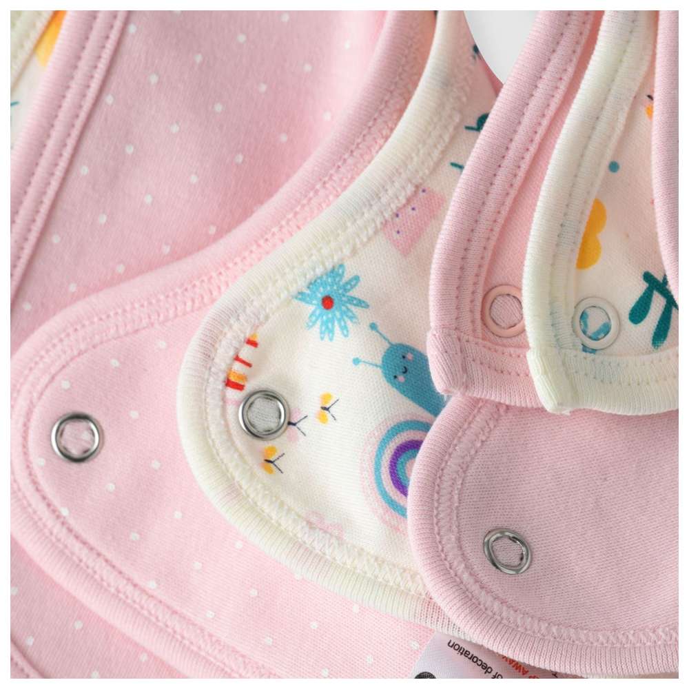 Boo Boo - 3pc-Set - Bibs - Pink/Blue/Red