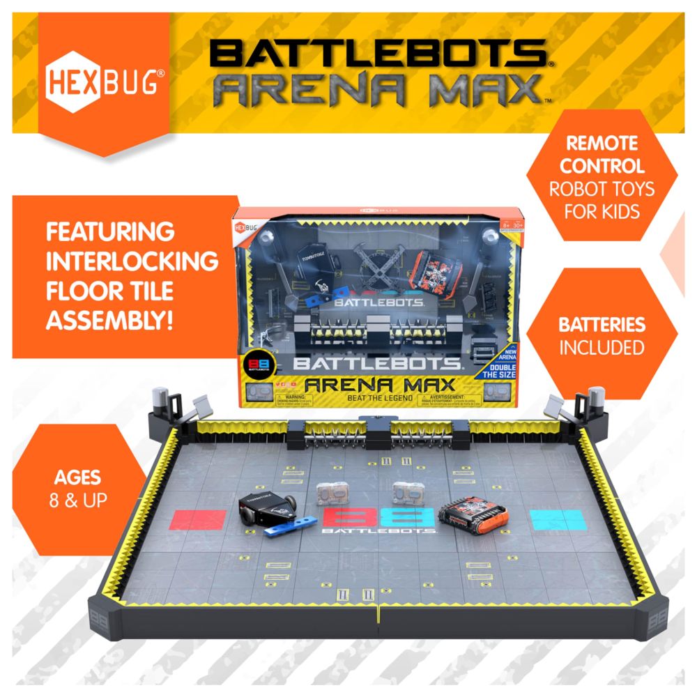 Spin Master - Hexbug Arena Max Battlebots Multiplayer Robot Board Game