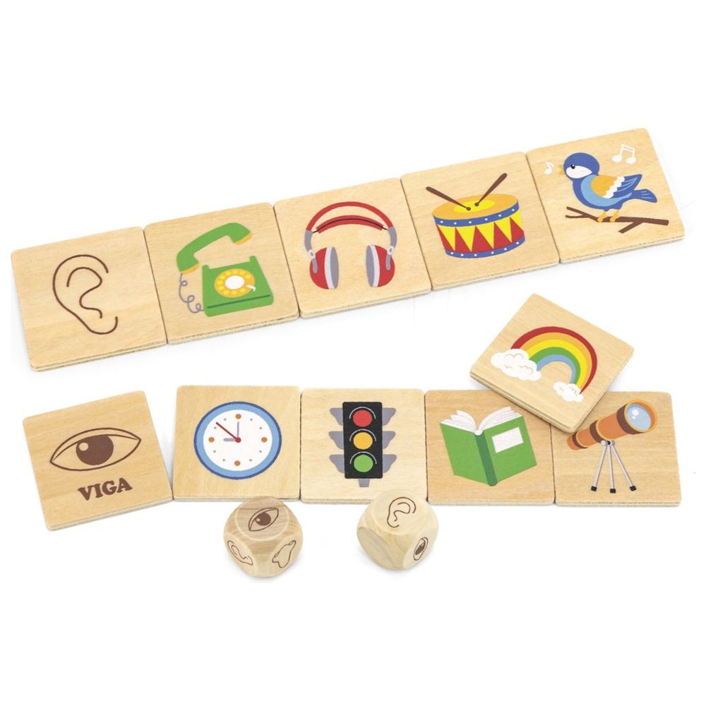 Viga - Learning Senses Mix & Match Puzzle - 35pcs