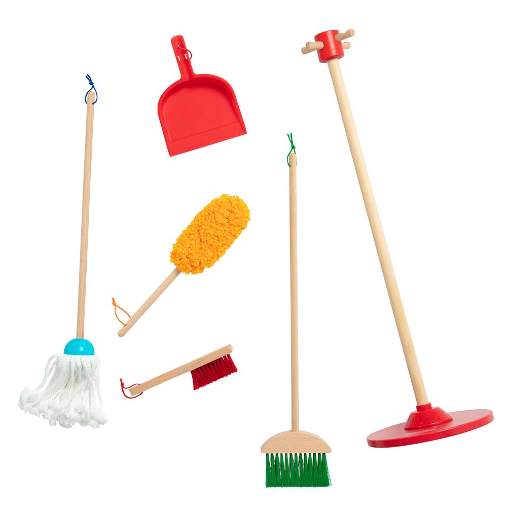 Melissa & Doug Dust! Sweep! Mop! Play Cleaning Set - 6 Pcs
