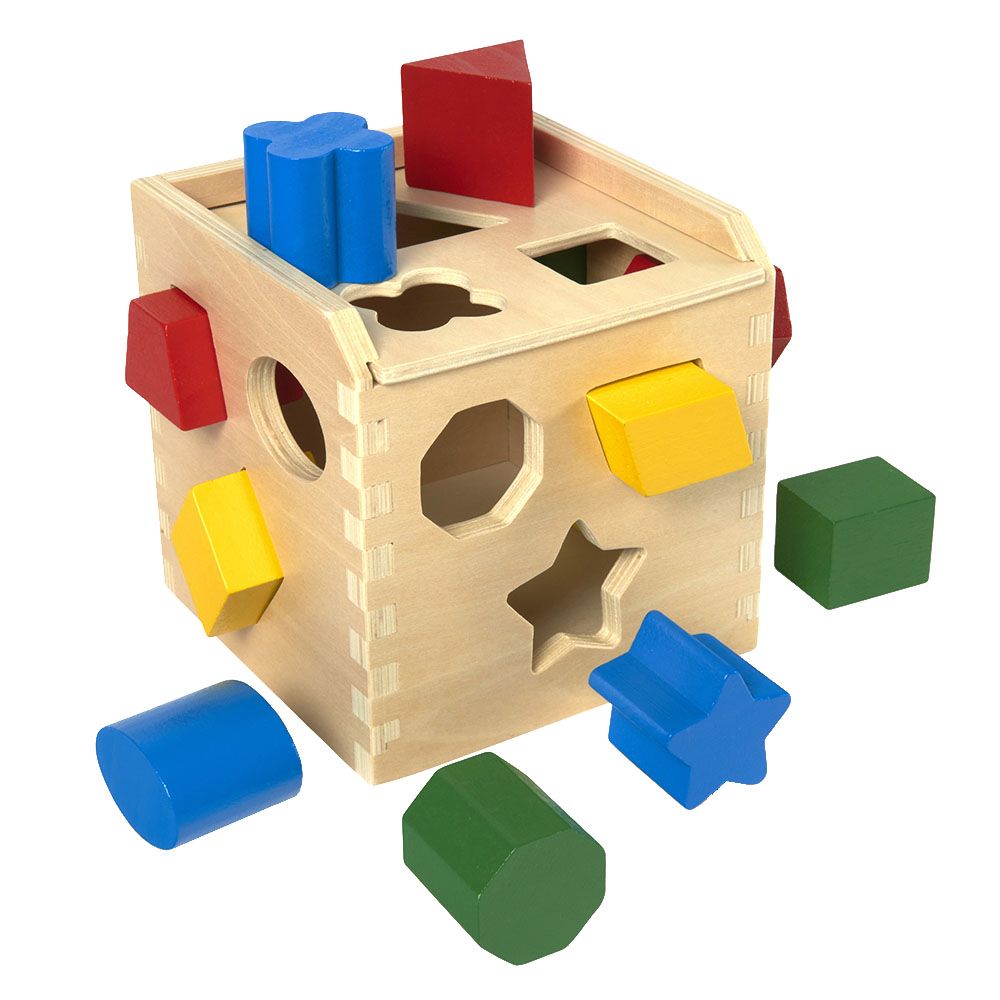 Melissa & Doug Shape Sorting Cube - 12 Shapes