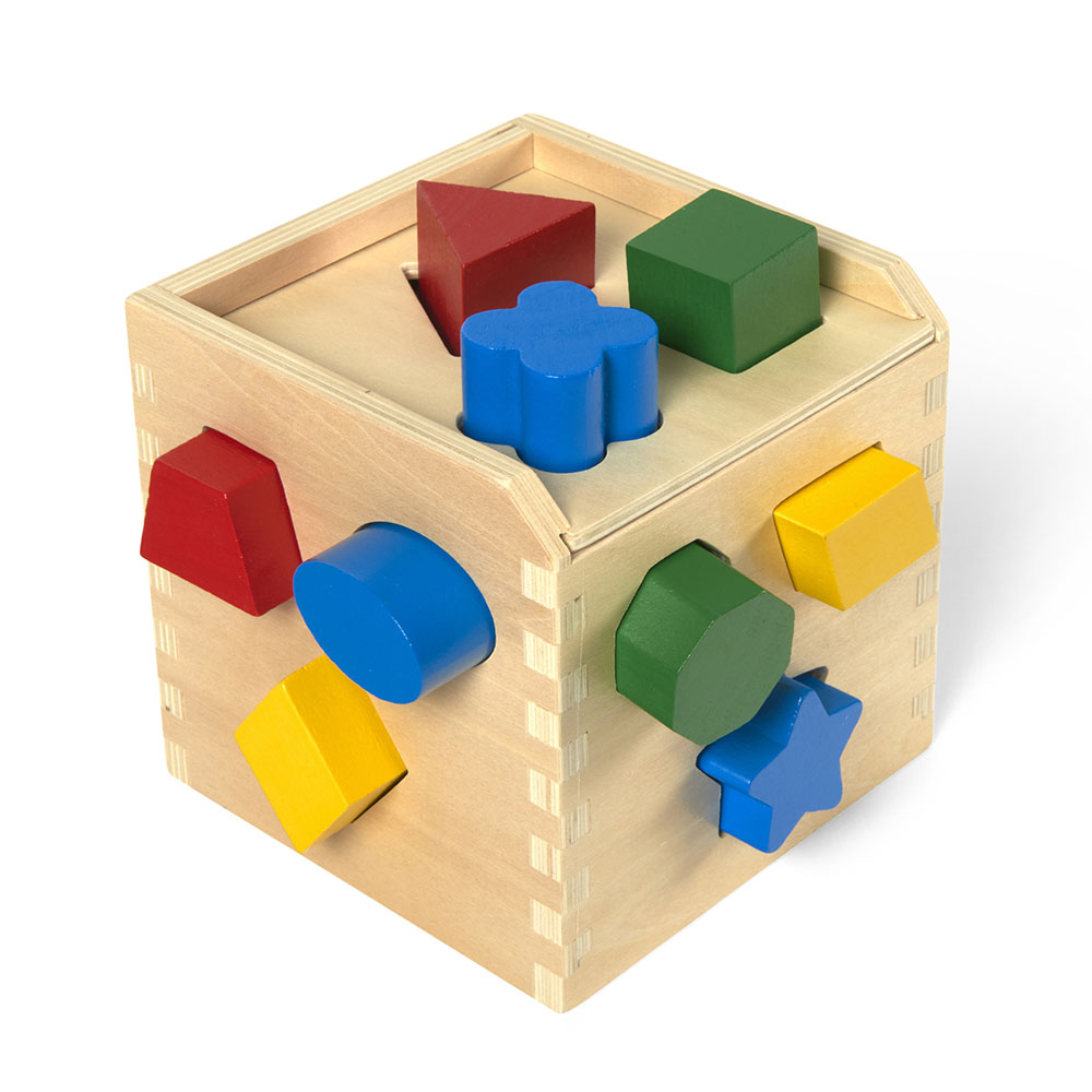 Melissa & Doug Shape Sorting Cube - 12 Shapes