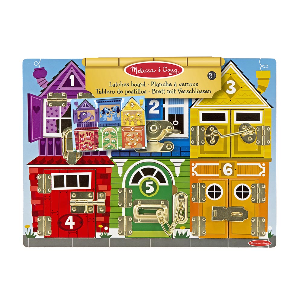 Melissa & Doug Latches Wooden Activity Board