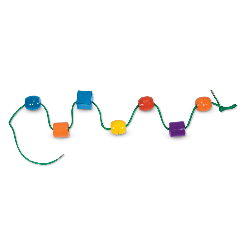 Melissa & Doug Primary Lacing Beads Educational Toy - 32 Pcs