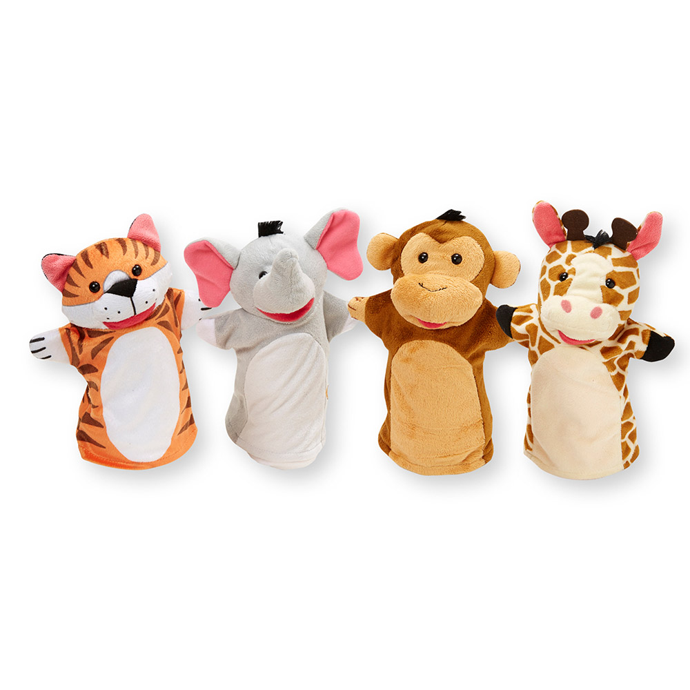 Melissa & Doug Zoo Friends Hand Puppets - 4 Pcs
