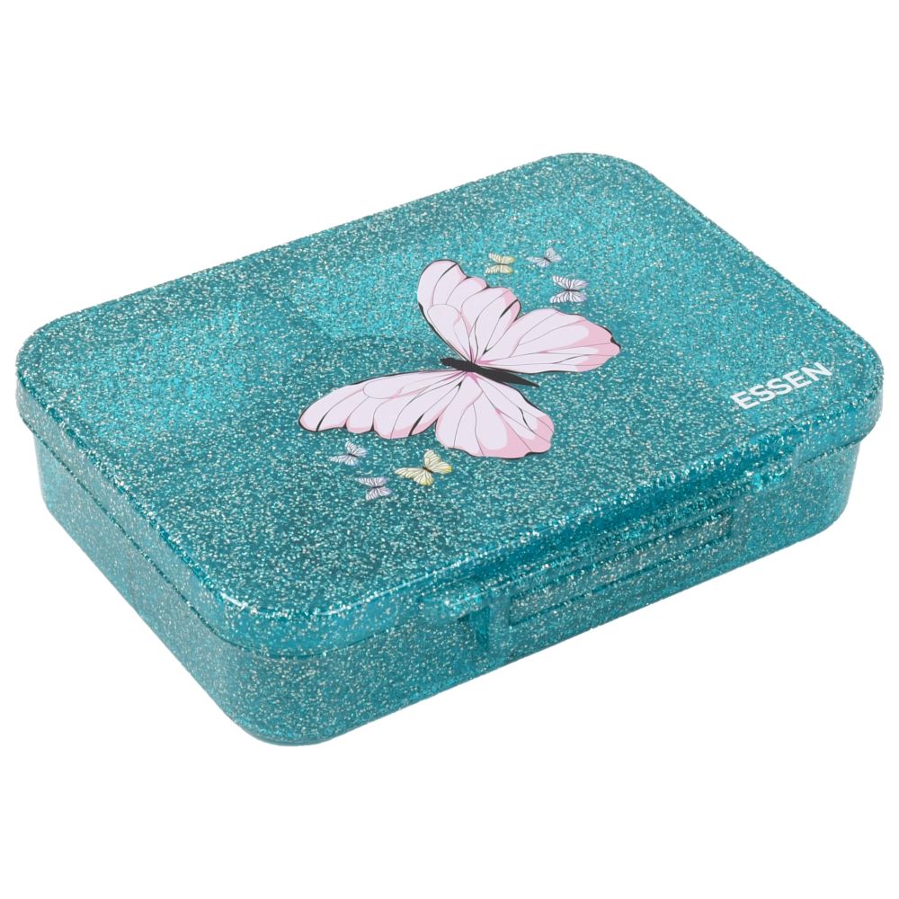 Essen - Personalized Tritan Bento Lunch Box - Teal Butterfly
