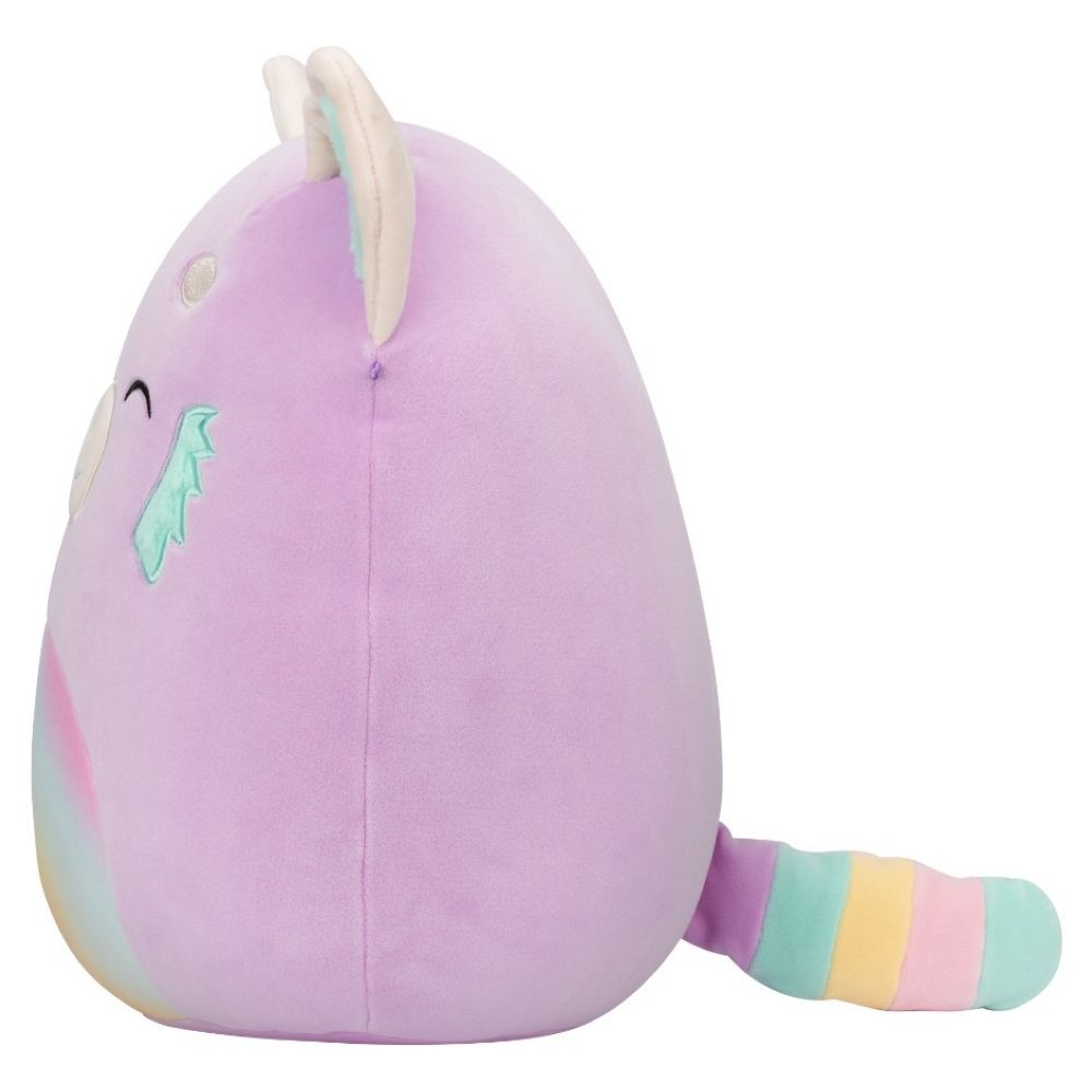 Squishmallows - Lexis Panda With Rainbow Belly Plush Toy - Purple - 30cm