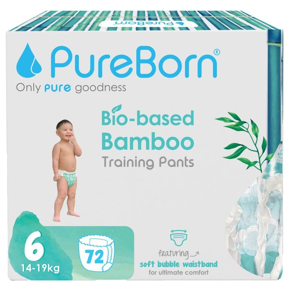 Pureborn - Daydreams Diaper Pants - Size 6 - 14-19 kg - 72 Count Assorted Print
